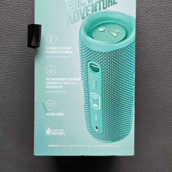 JBL Flip 6 - Portable Bluetooth Speaker Waterproof 12 Hours of Playtime - Teal - Picture 7 of 7